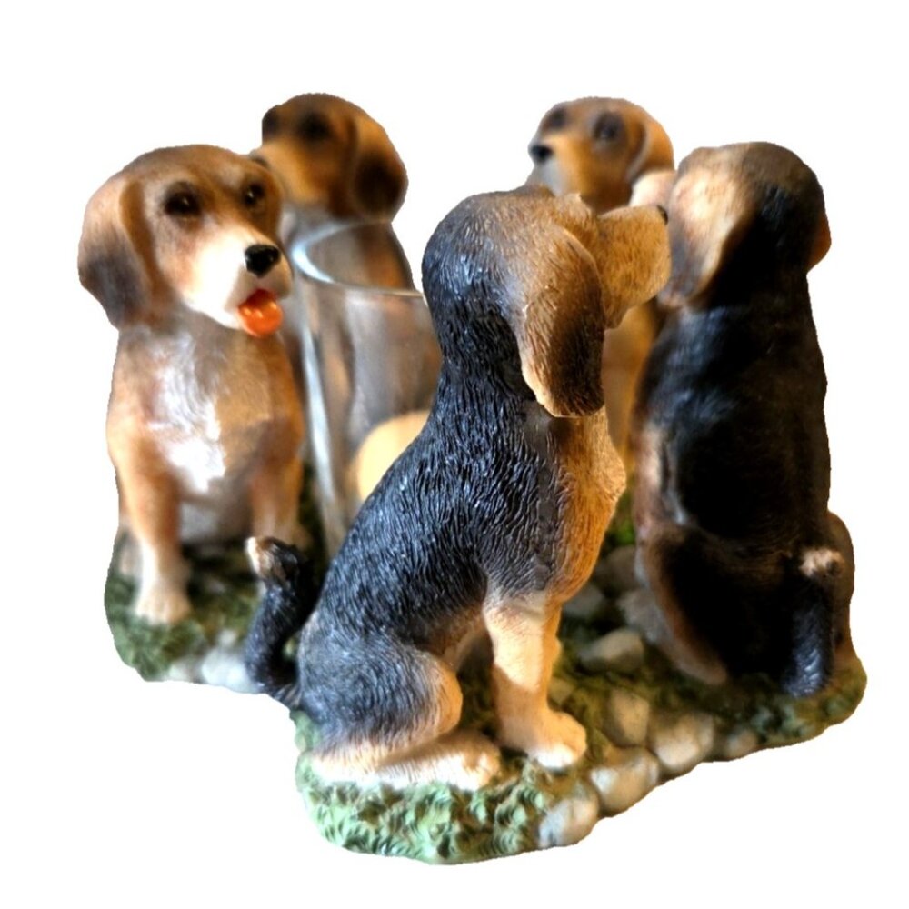 Beagle Dog Candle Candleholder by Continental Creations True Friends Circle
